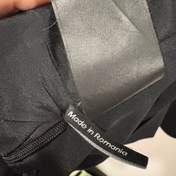 The Kooples Leather Trimmed Tuxedo Dress - Picture 12 of 15